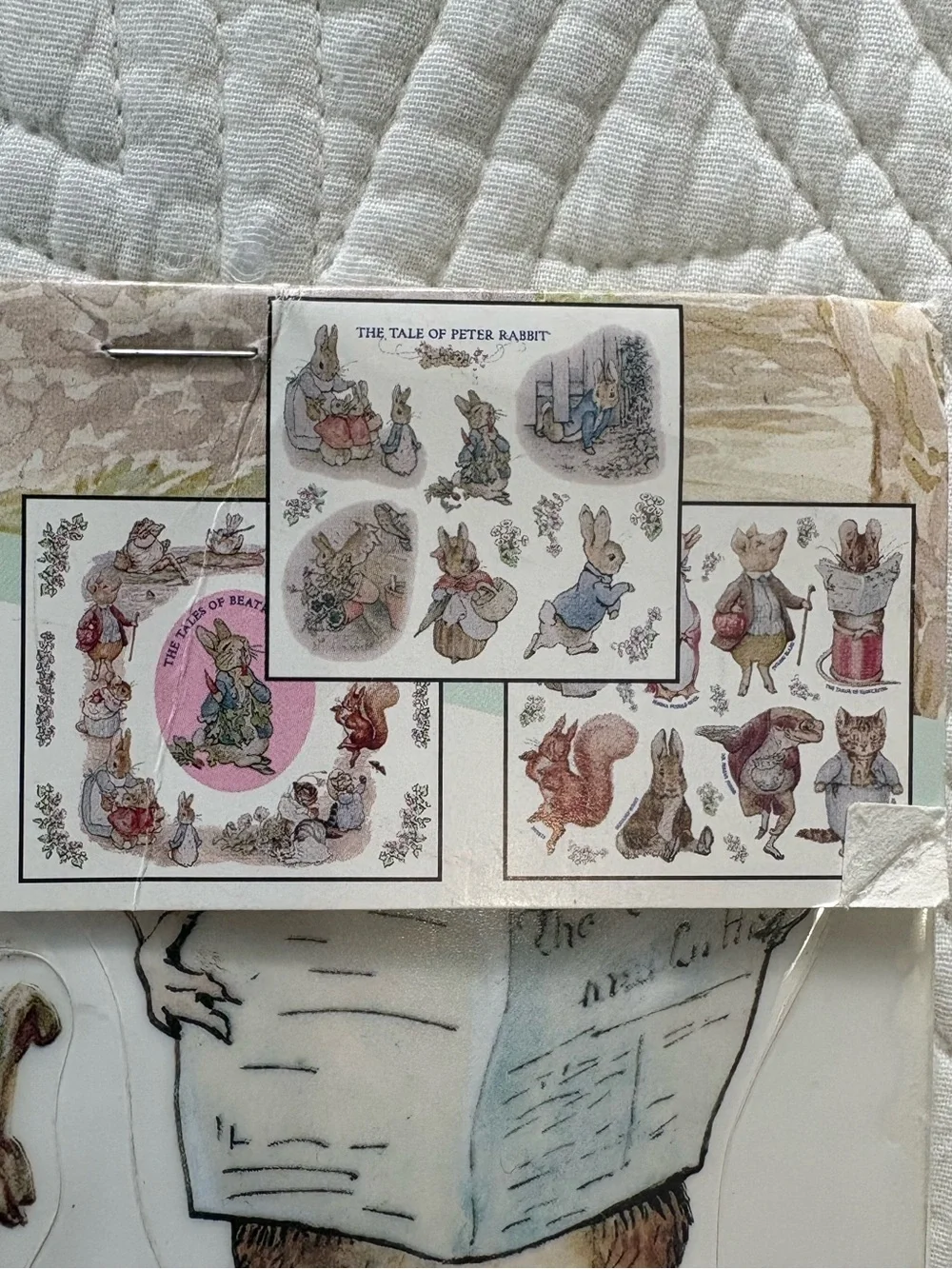 Pink Peter Rabbit Decorative Window Clings